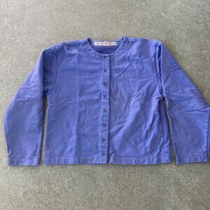 Smith and Hawken-women's M-100% cotton-snap front cardigan